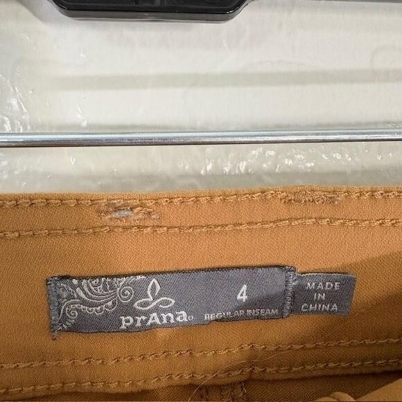 Prana Pants Womens 4 Brown Stretch Nylon Hiking Outdoors Regular Inseam Travel - Picture 3 of 7